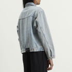 MKI Men's Twisted Weave Trucker Jacket in Bleach Wash