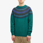 Country Of Origin Men's Soho Fairisle Knit Jumper in Forest