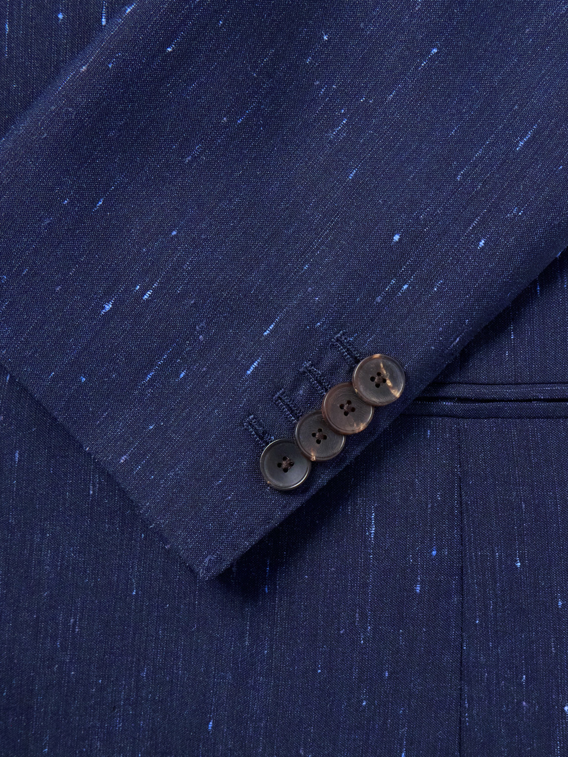 Mr P. - Wool and Silk-Blend Dupioni Suit Jacket - Blue