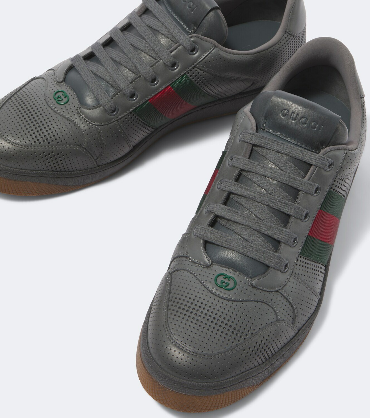 Gucci Screener perforated leather sneakers