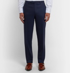 Canali - Navy Slim-Fit Wool-Twill Suit Trousers - Blue