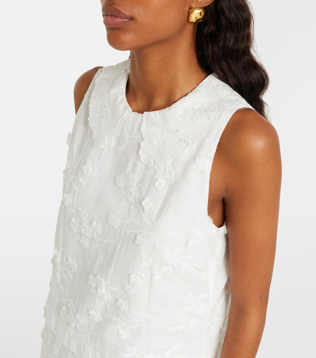 Dorothee Schumacher Light Volumes cotton fil coupé midi dress