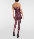 Alex Perry Cadie leopard-print tights