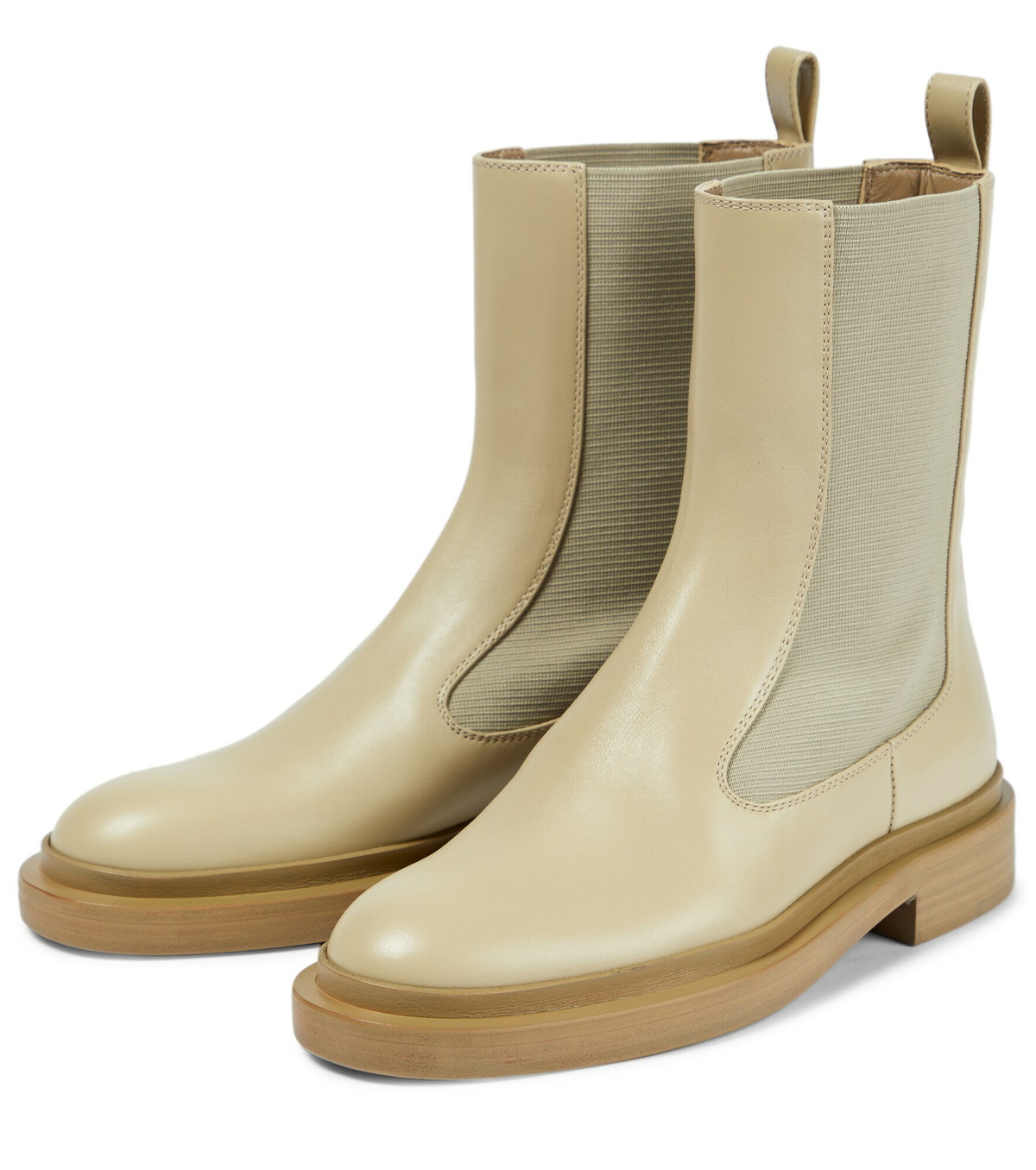 jil sander leather ankle boots