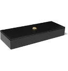 Versace - Leather and Mother-of-Pearl Domino Set - Black