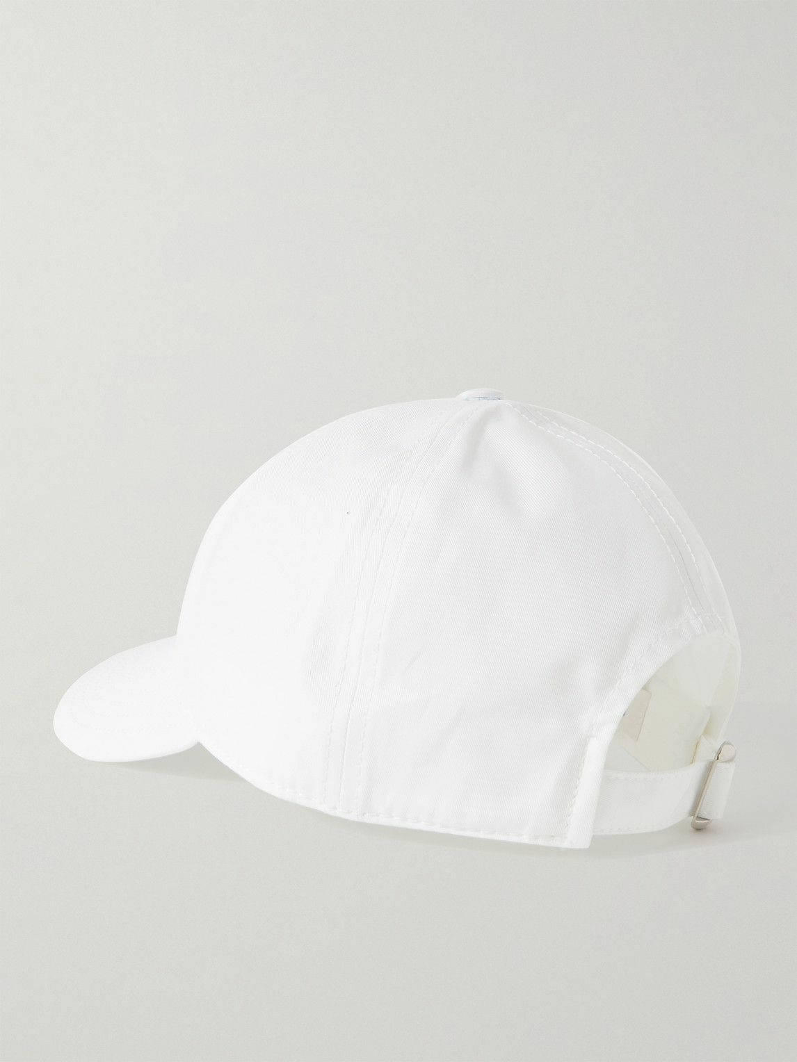 CELINE - Logo-Appliquéd Cotton-Gabardine Baseball Cap - White