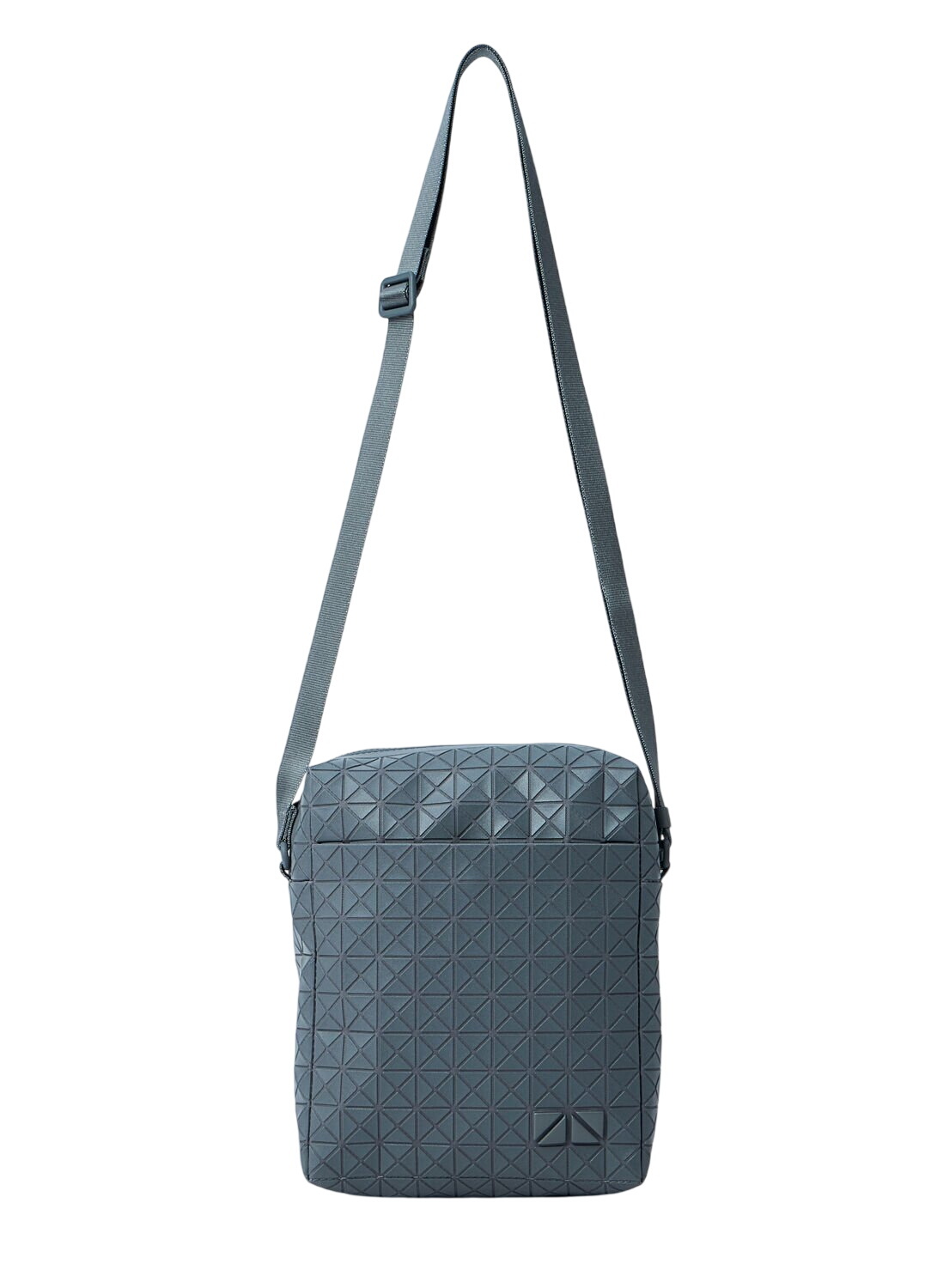 Bao Bao Issey Miyake Grey One-Tone Saddle Crossbody Bag Bao Bao