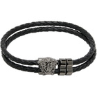 Versace 'La Medusa' Leather Bracelet