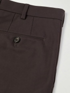 Loro Piana - Carlo Hyannis Tapered Cotton-Blend Trousers - Brown