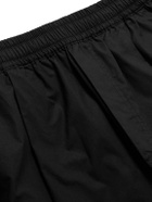 Folk - Straight-Leg Pleated Stretch Cotton-Ripstop Trousers - Black