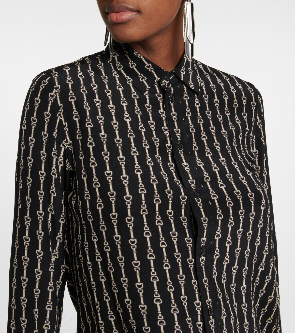 Nili Lotan - Gaia printed silk shirt