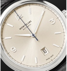 Montblanc - Heritage Chronométrie Automatic 40mm Stainless Steel and Alligator Watch, Ref. No. 112533 - Silver