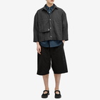 Merely Made Men's Quilted Boxy Overshirt in Black