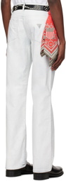 Guess Jeans U.S.A. White Painted Jeans