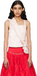 Sandy Liang Pink Carry Tank Top