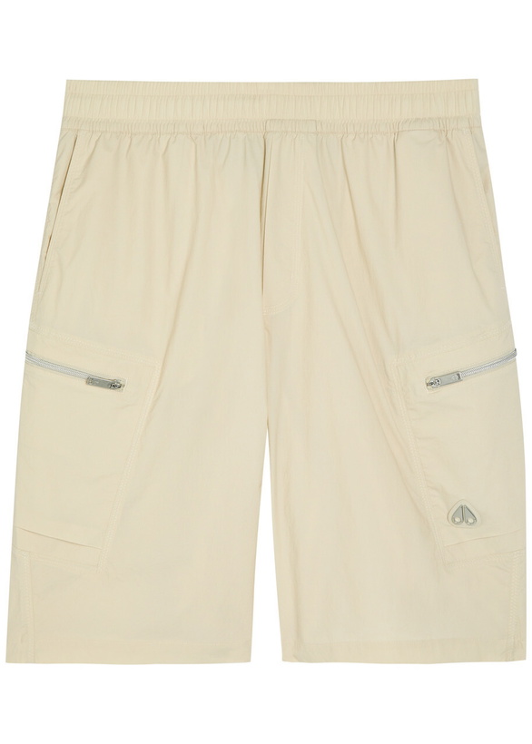 Photo: Moose Knuckles Topflight Shell Cargo Shorts Cream