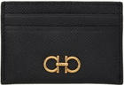 Ferragamo Black Gancini Card Holder