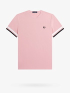 Fred Perry T Shirt Pink   Mens