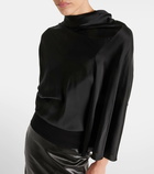 Rick Owens Cylinder draped jersey top