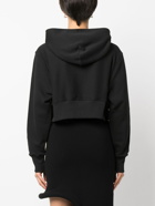 ALAÏA - Cotton Cropped Hoodie