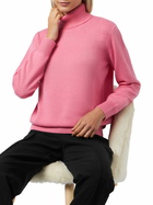 MC2 Saint Barth Woman Pink Cashmere Blend Turtleneck Sweater Moody