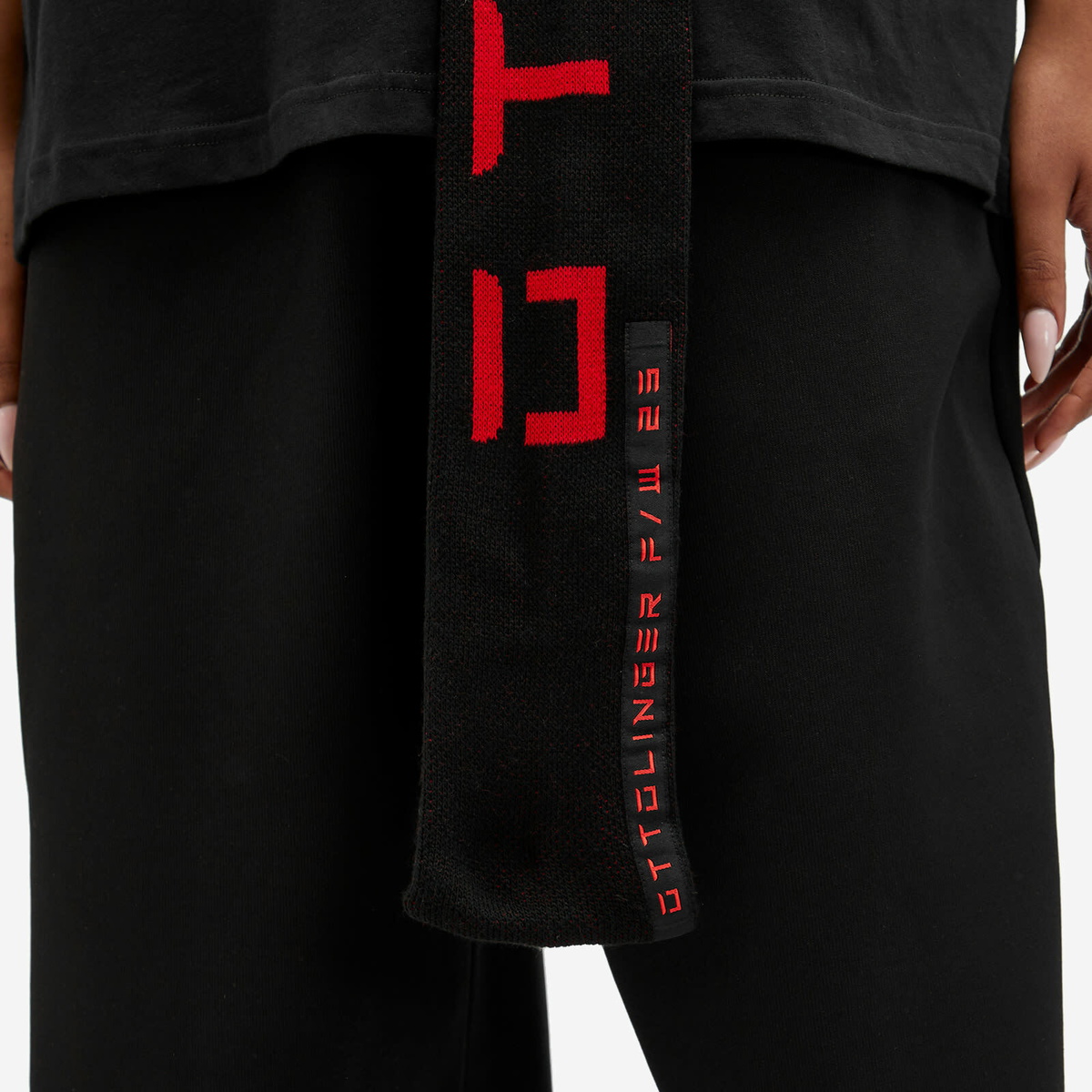 Ottolinger Women's Scarf in Black/Red 
