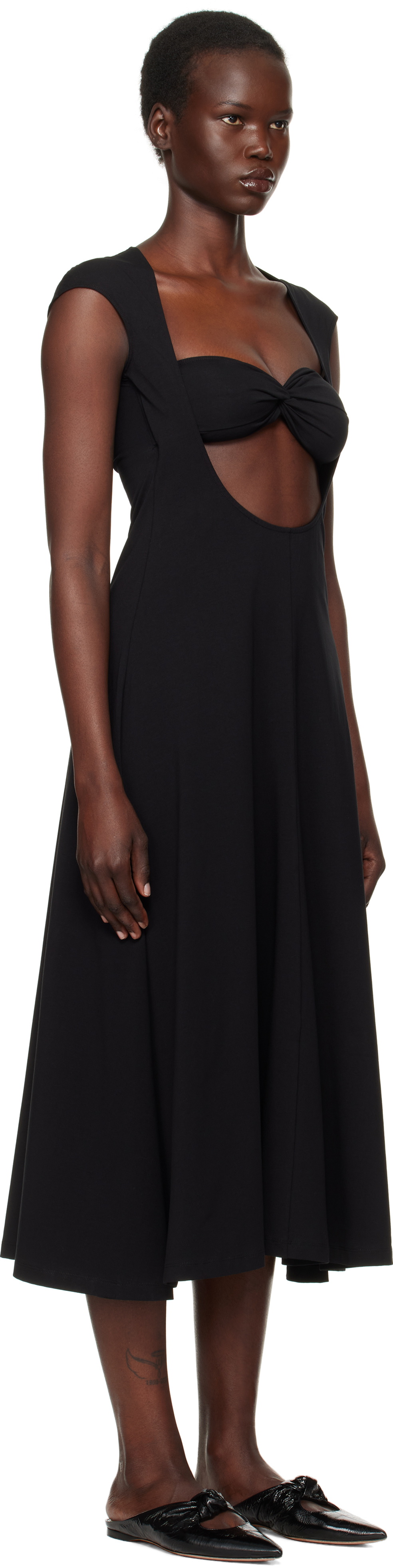 Beaufille Black Baes Midi Dress