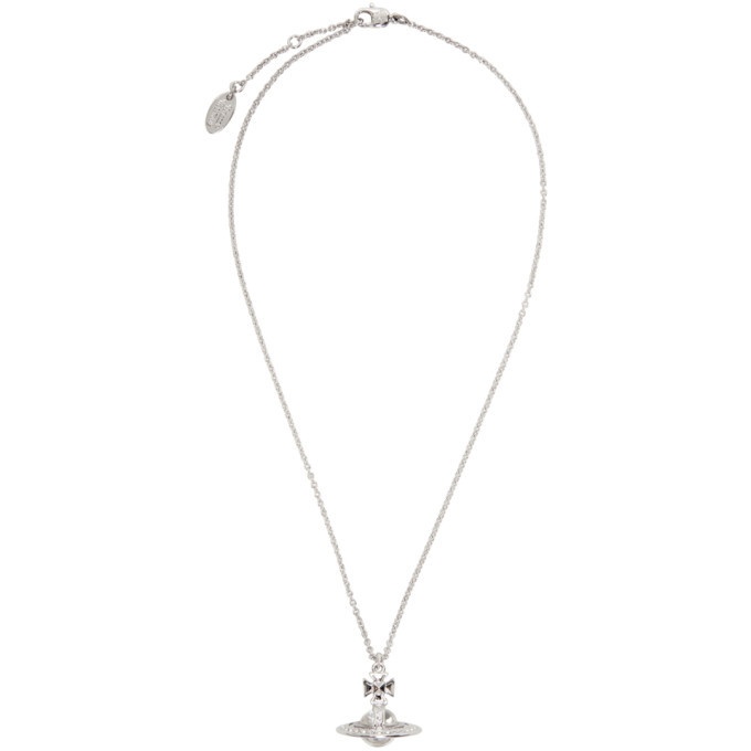 Photo: Vivienne Westwood Silver Crystal Small Orb Pendant Necklace
