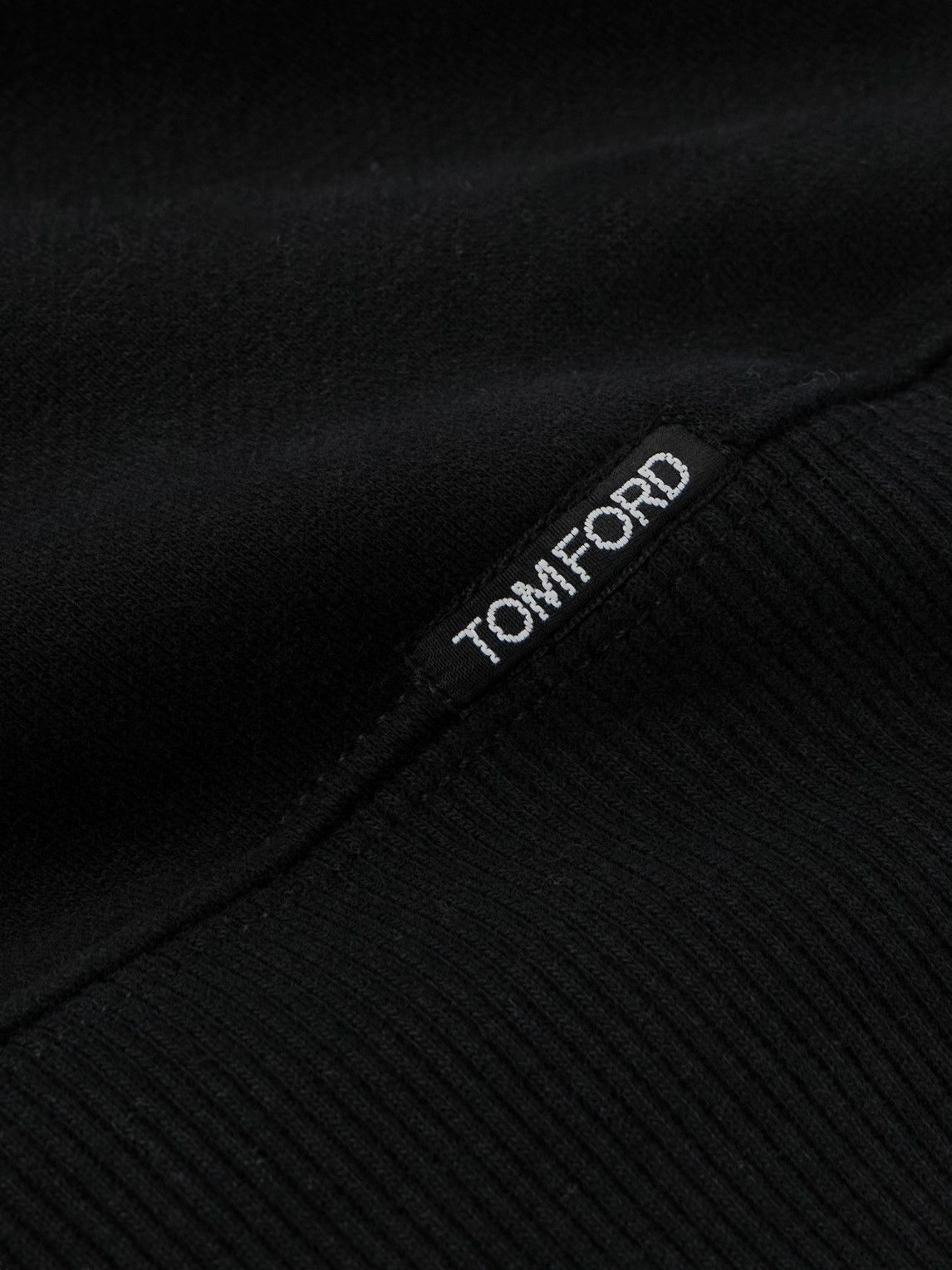 TOM FORD - Cotton-Blend Jersey Sweatshirt - Black