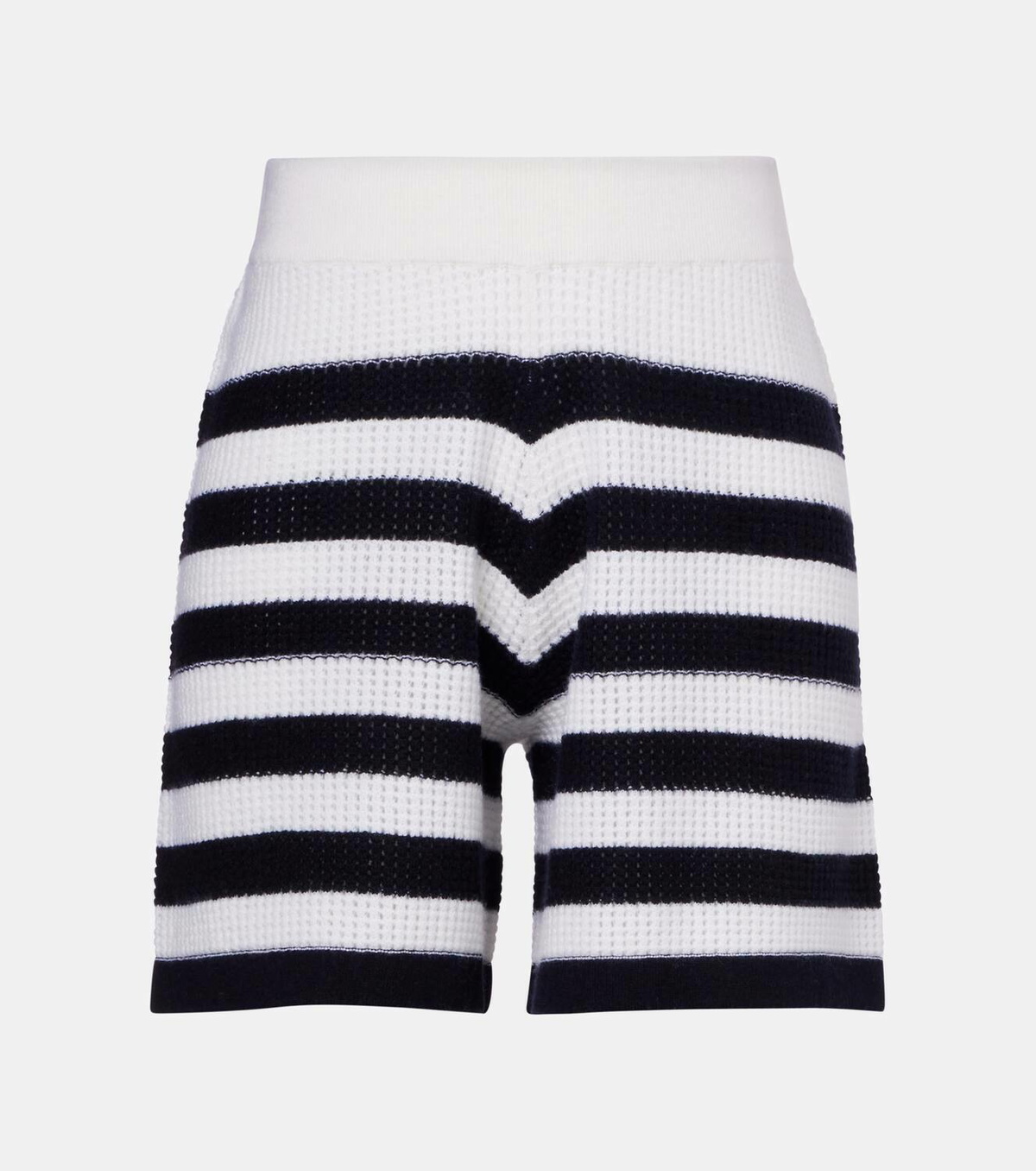 Jardin des Orangers Striped cashmere shorts