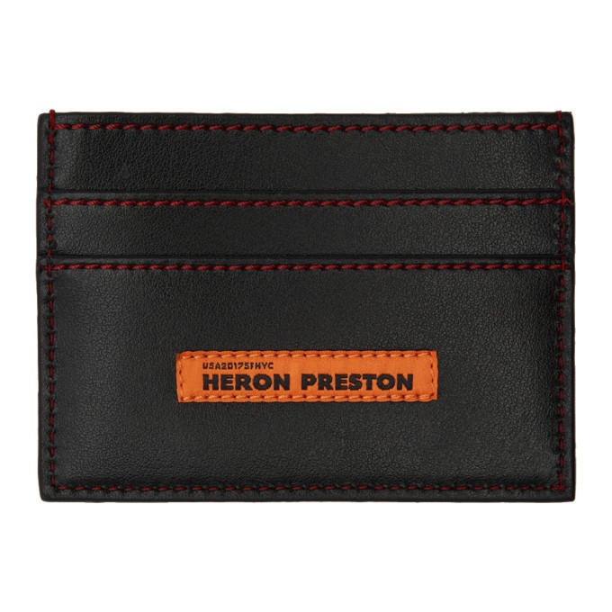 Photo: Heron Preston Black Style Flat Card Holder