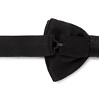 Rubinacci - Satin Bow Tie - Black