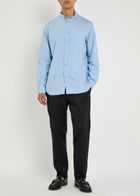 Moncler Cotton Shirt Light Blue