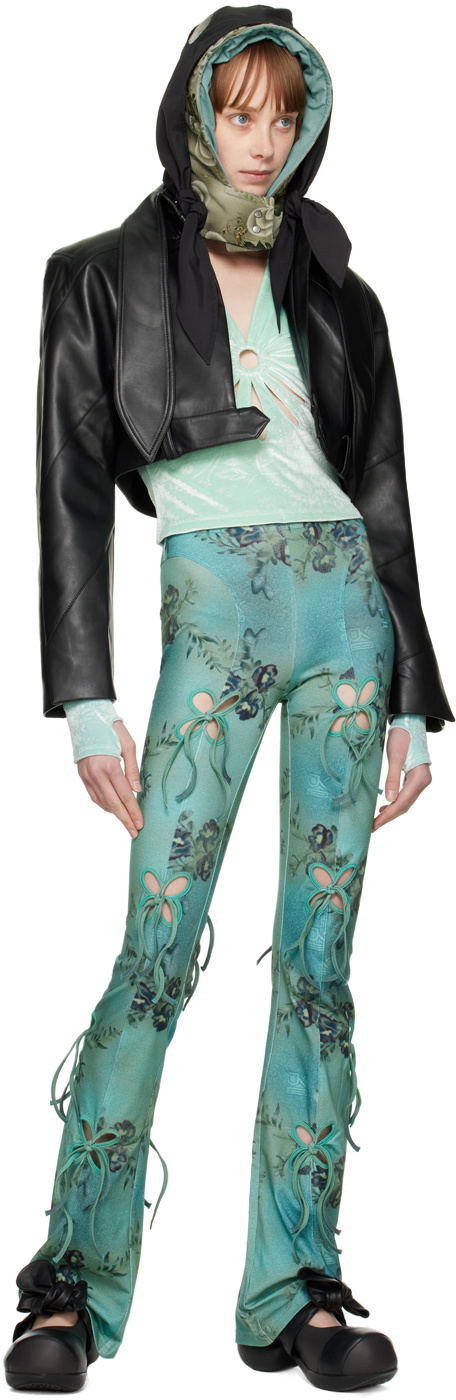 J.Kim Green Printed Lounge Pants