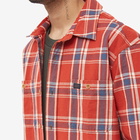 Nudie Jeans Co Men's Nudie Jeans Filip Basket Plaid Check Shirt in Red