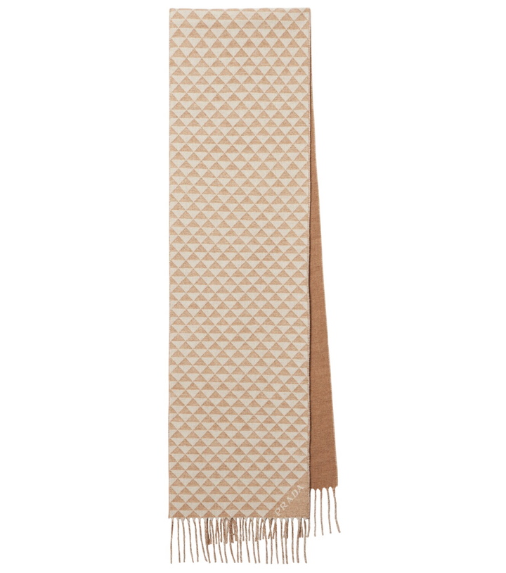 Photo: Prada Symbole wool and cashmere scarf