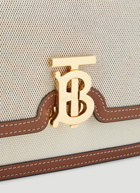 TB Small Shoulder Bag in Beige
