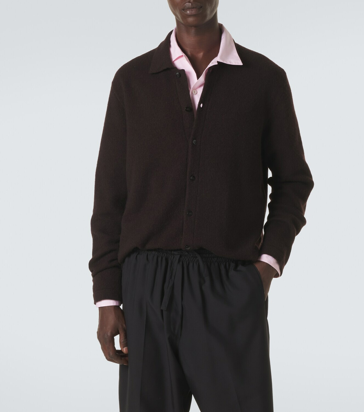 Umit Benan Winter Sunset cashmere and silk overshirt