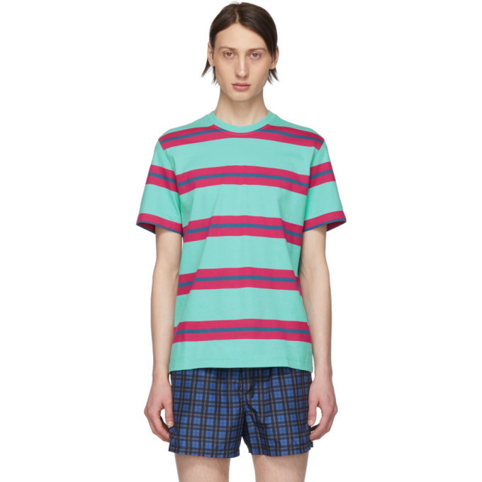 Photo: Noah NYC Green Stripe Boarder Summer T-Shirt