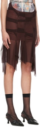 nastyamasha SSENSE Exclusive Brown Midi Skirt
