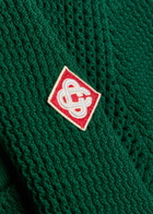 Casablanca Knit Cotton Polo Shirt Green