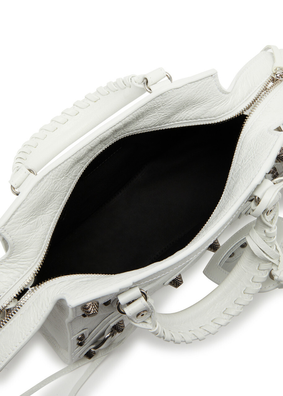 Balenciaga Neo Cagole XS Leather top Handle bag - White