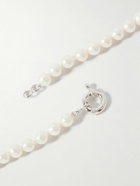 POLITE WORLDWIDE® - Swiss Sterling Silver, Pearl and Topaz Necklace