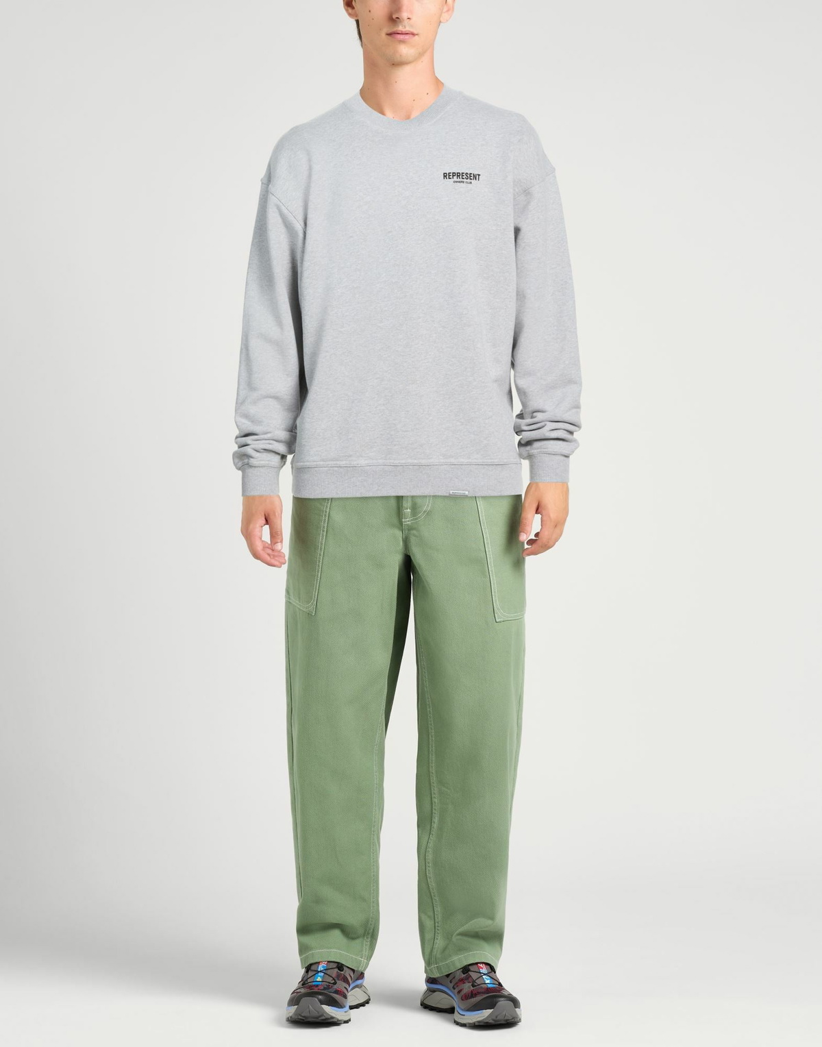Represent Mens Sweatshirt Light in Grey