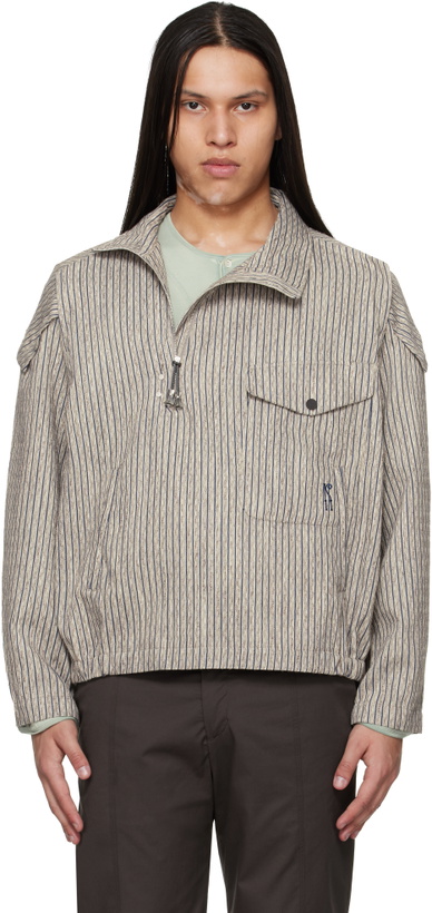 Photo: Kiko Kostadinov Brown Farkas Pullover Jacket
