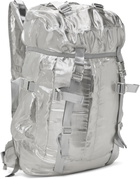 Junya Watanabe Silver Polyester Glitter Organdy Backpack