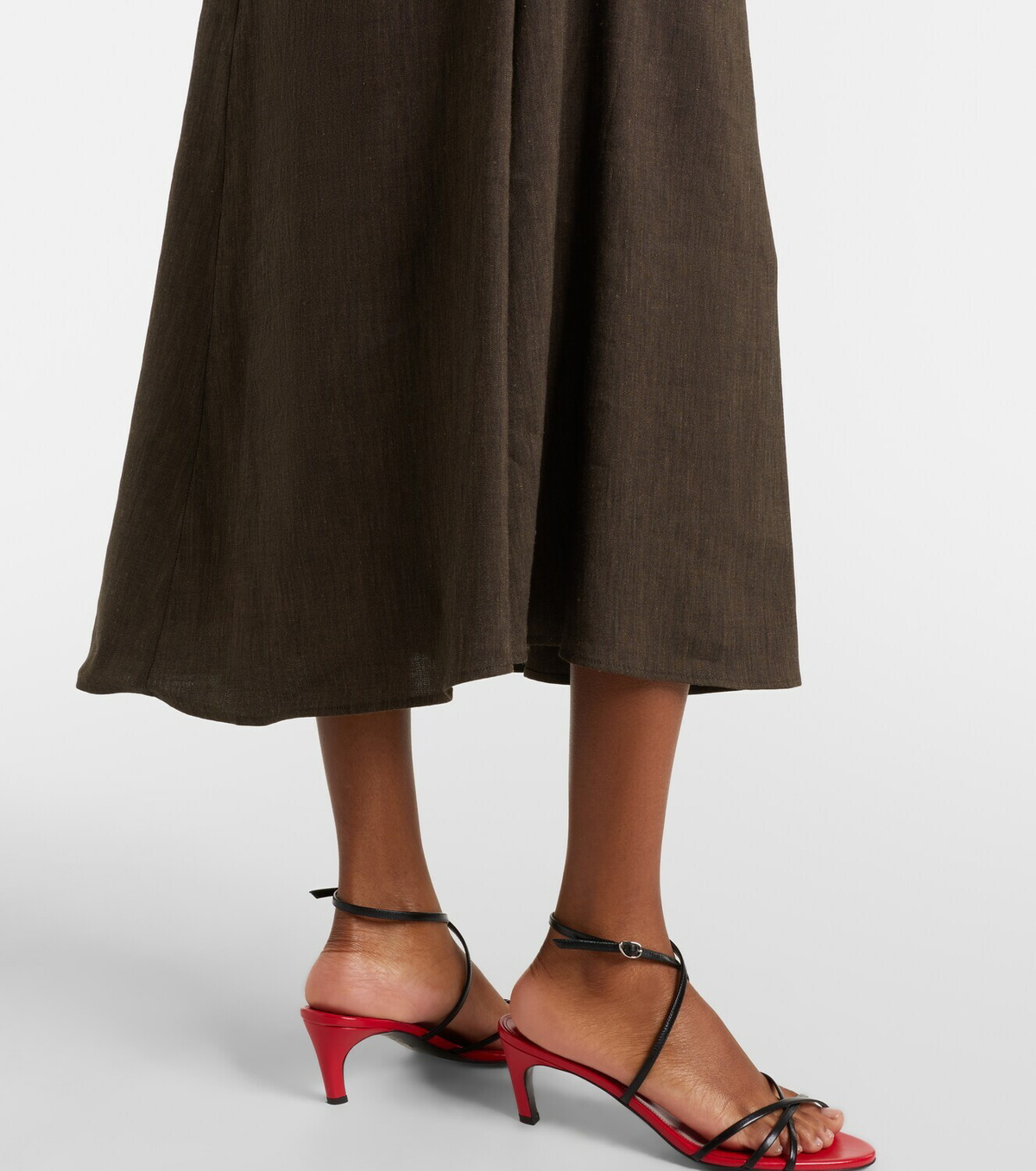 Proenza Schouler White Label Miranda linen-blend midi dress