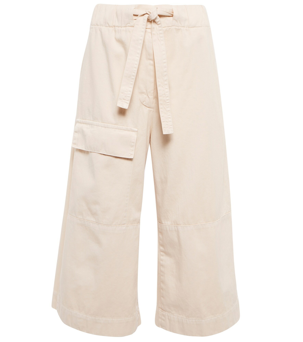 Dries Van Noten - Cotton wide-leg high-rise cropped pants