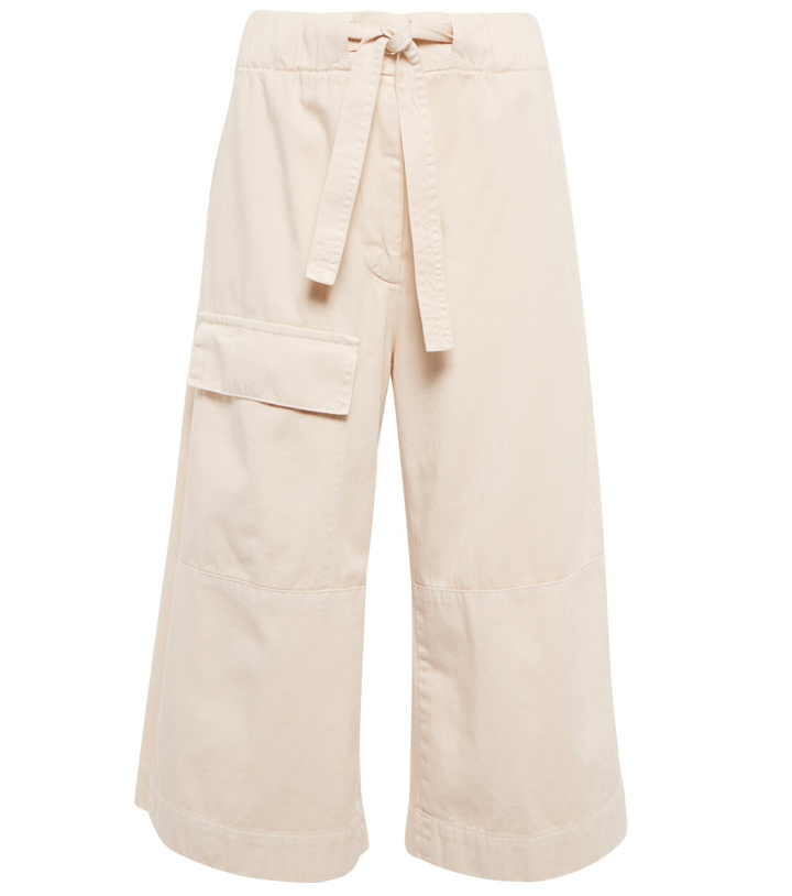 Photo: Dries Van Noten - Cotton wide-leg high-rise cropped pants