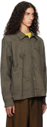 Omar Afridi Gray & Black Philip Shirt